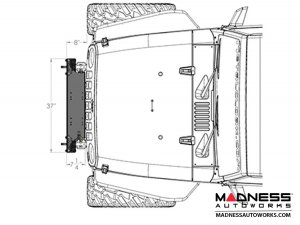 Jeep Wrangler JK Frame-Built Bumper Base w/Crawler Caps - #1200 